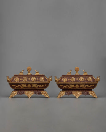 Copper Incense Burner Set