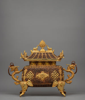 Exquisite Buddhist Incense Burner 