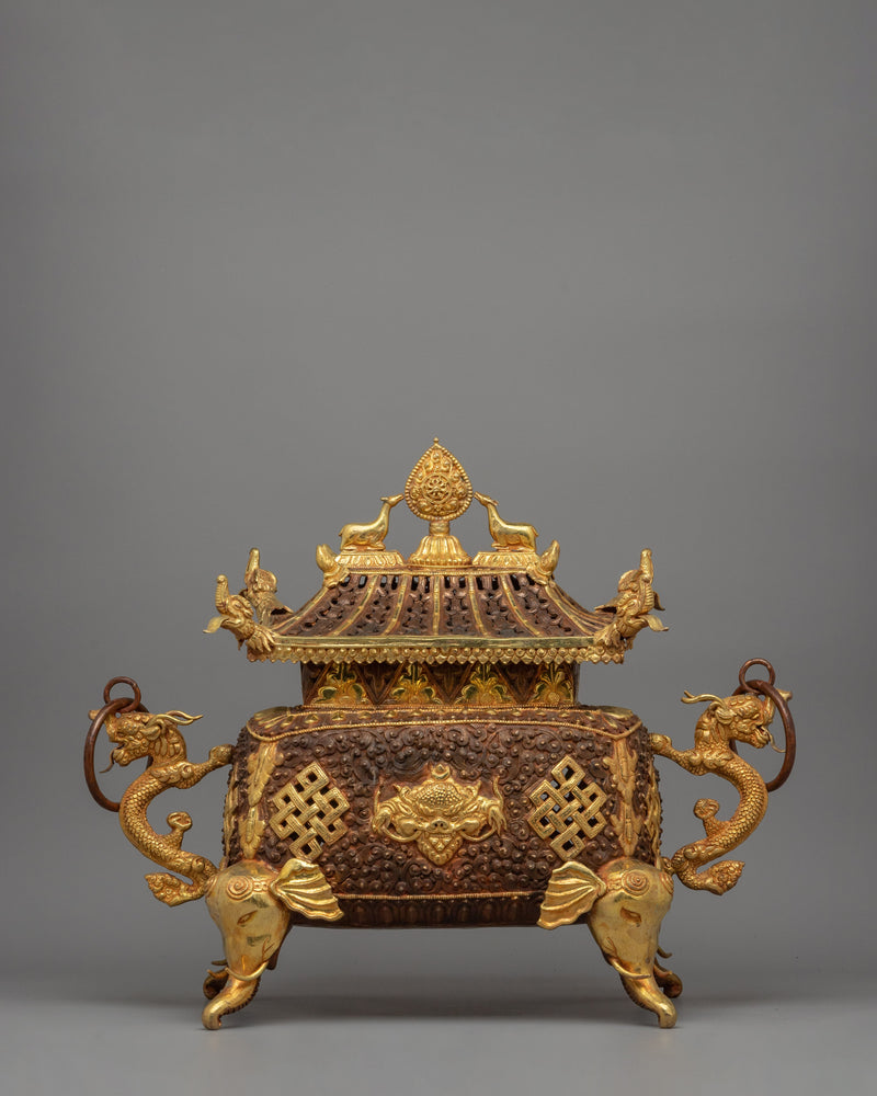 Exquisite Buddhist Incense Burner 