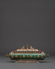 Tibetan Handcrafted Brass Incense Burner | Buddhist Ritual & Meditation Altar Decor