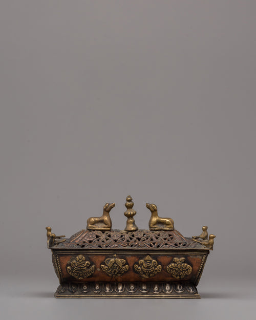 Copper and Brass Incense Burner | Spiritual and Decorative Use
