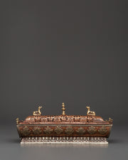 Tibetan Incense Burner with Auspicious Symbols