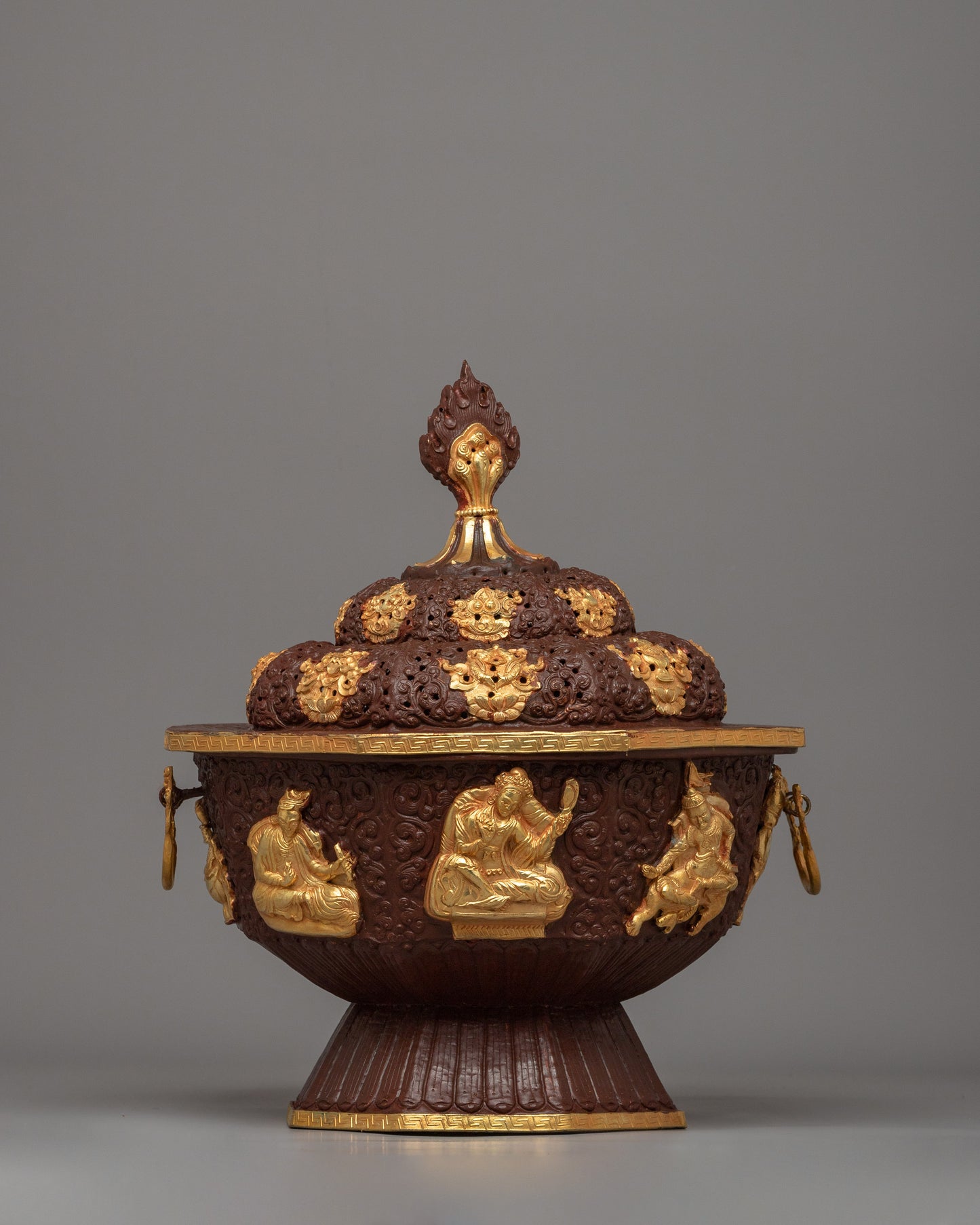 Tibetan Gold-Plated Incense Burner 