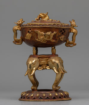 Tibetan Copper Incense Burner