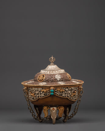 Handcrafted Hanging Tibetan Incense Burner