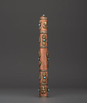 Tibetan Incense Holder with Turquoise