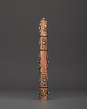 Tibetan Incense Holder with Turquoise