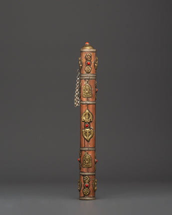 Tibetan Incense Holder with Brass