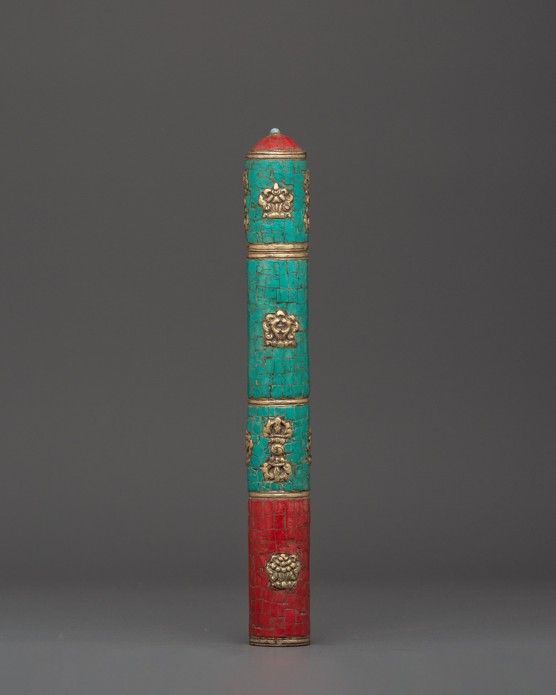 Tibetan Brass Incense Holder