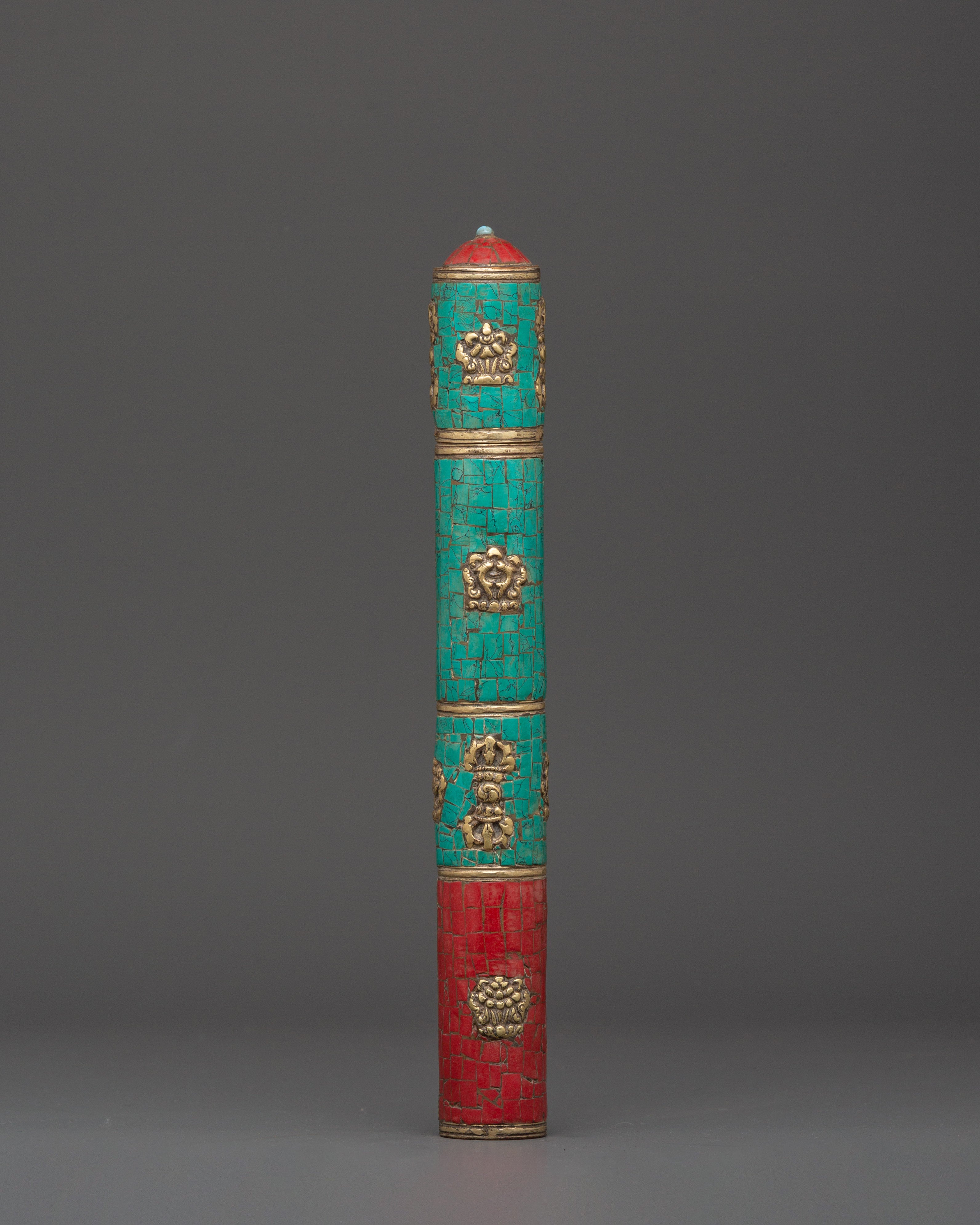 Tibetan Brass Incense Holder