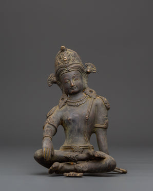 Indra Copper Statue | Antique Finish Statue