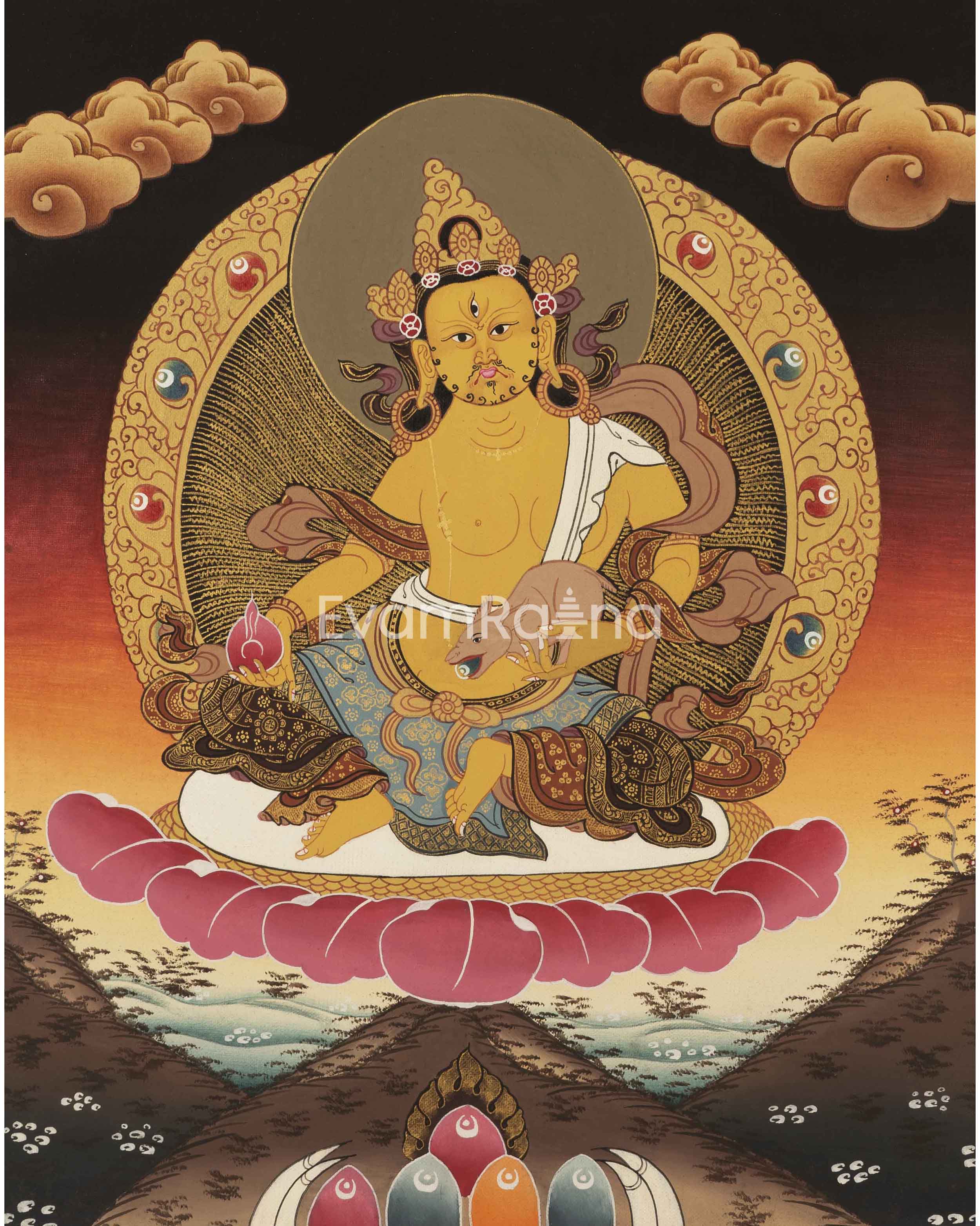 Dzambala Thangka Painting