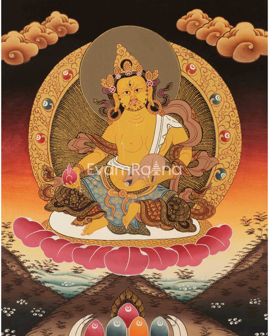 Dzambala Thangka Painting