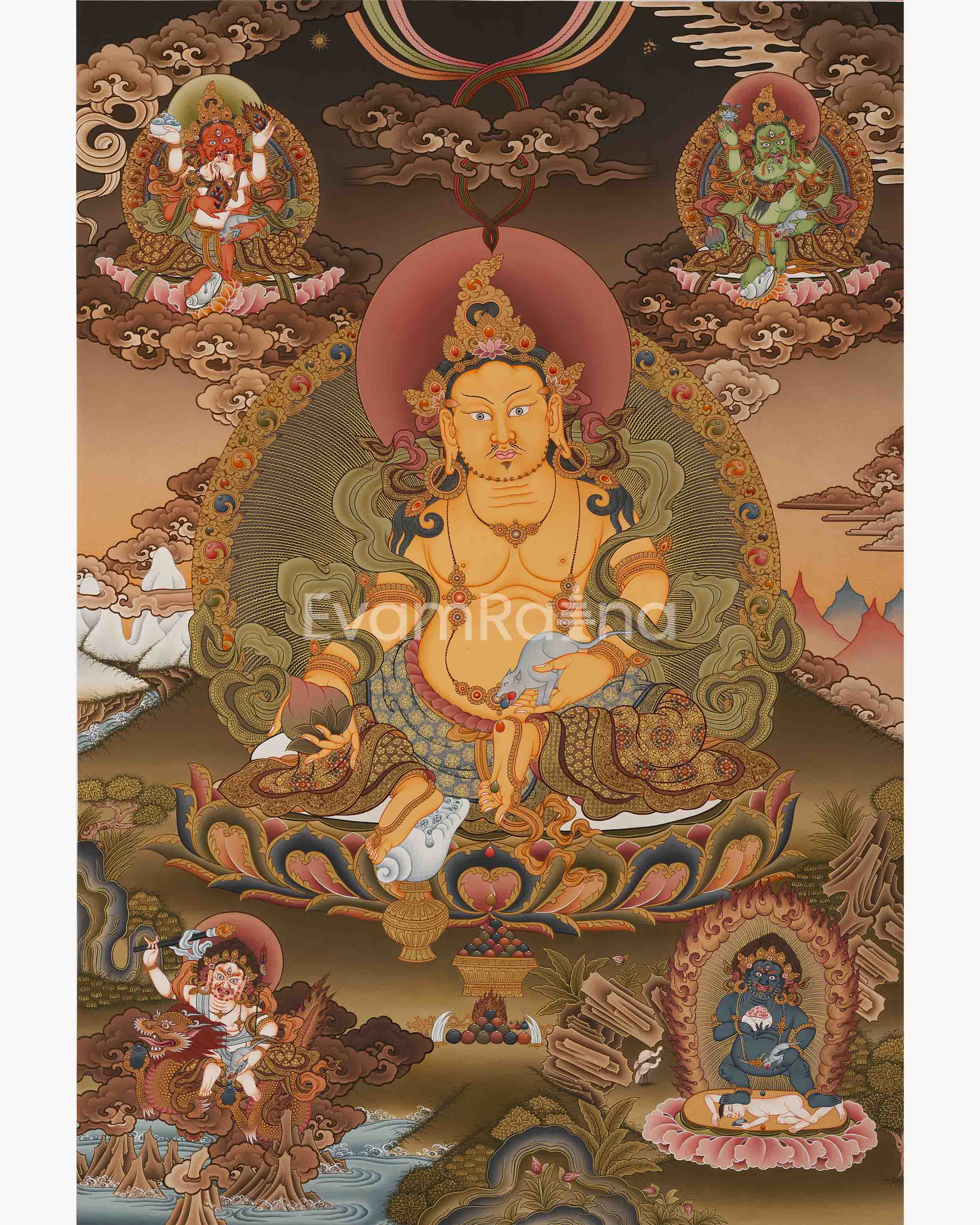Jambhala Thangka Print 
