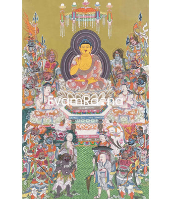 Japanese Style Buddha Thangka
