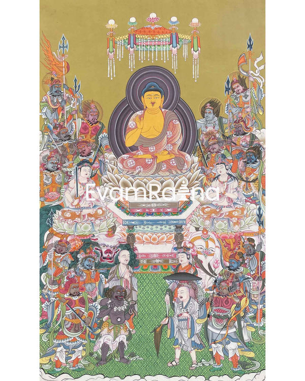 Japanese Style Buddha Thangka