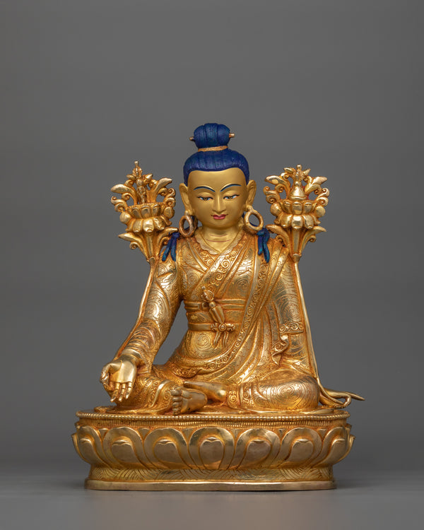 Buddhist Master Jigme Lingpa Sculpture | Rays of Compassion and Wisdom