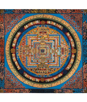 Hand-Painted Kalachakra Mandala