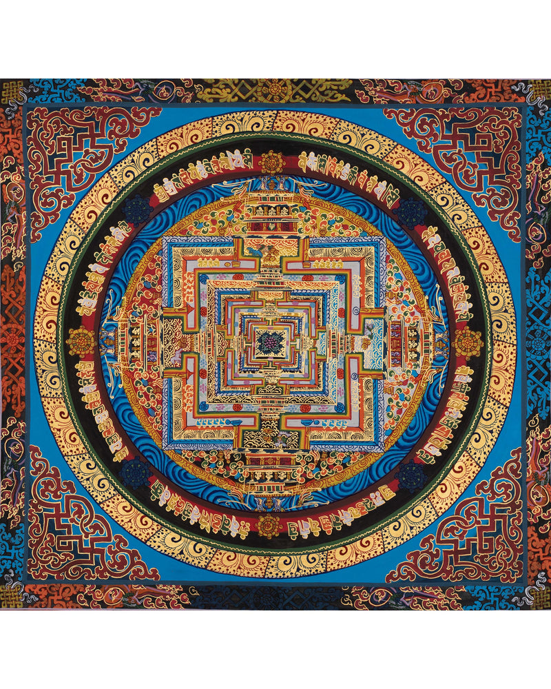 Hand-Painted Kalachakra Mandala