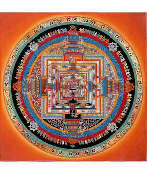 Hand Painted Kalachakra Mandala Thangka