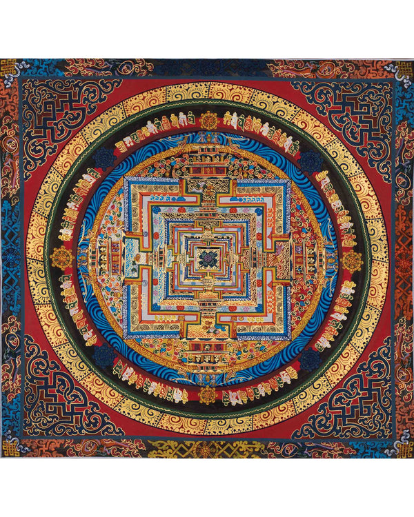 Genuine Hand-Painted Kalachakra Mandala