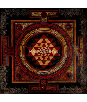Tibetan Kalachakra Mandala Thangka