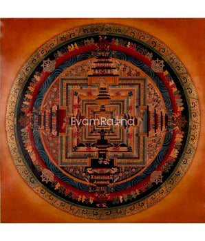 Handpainted Kalachakra Mandala Thangka Art