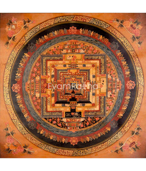 Kalachakra Mandala Tibetan Thangka Painting