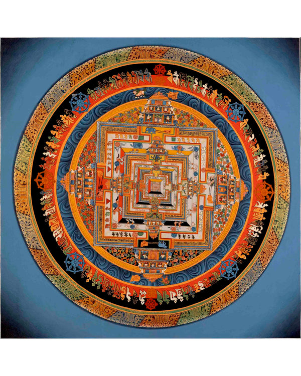 Kalachakra Mandala Tibetan Thangka