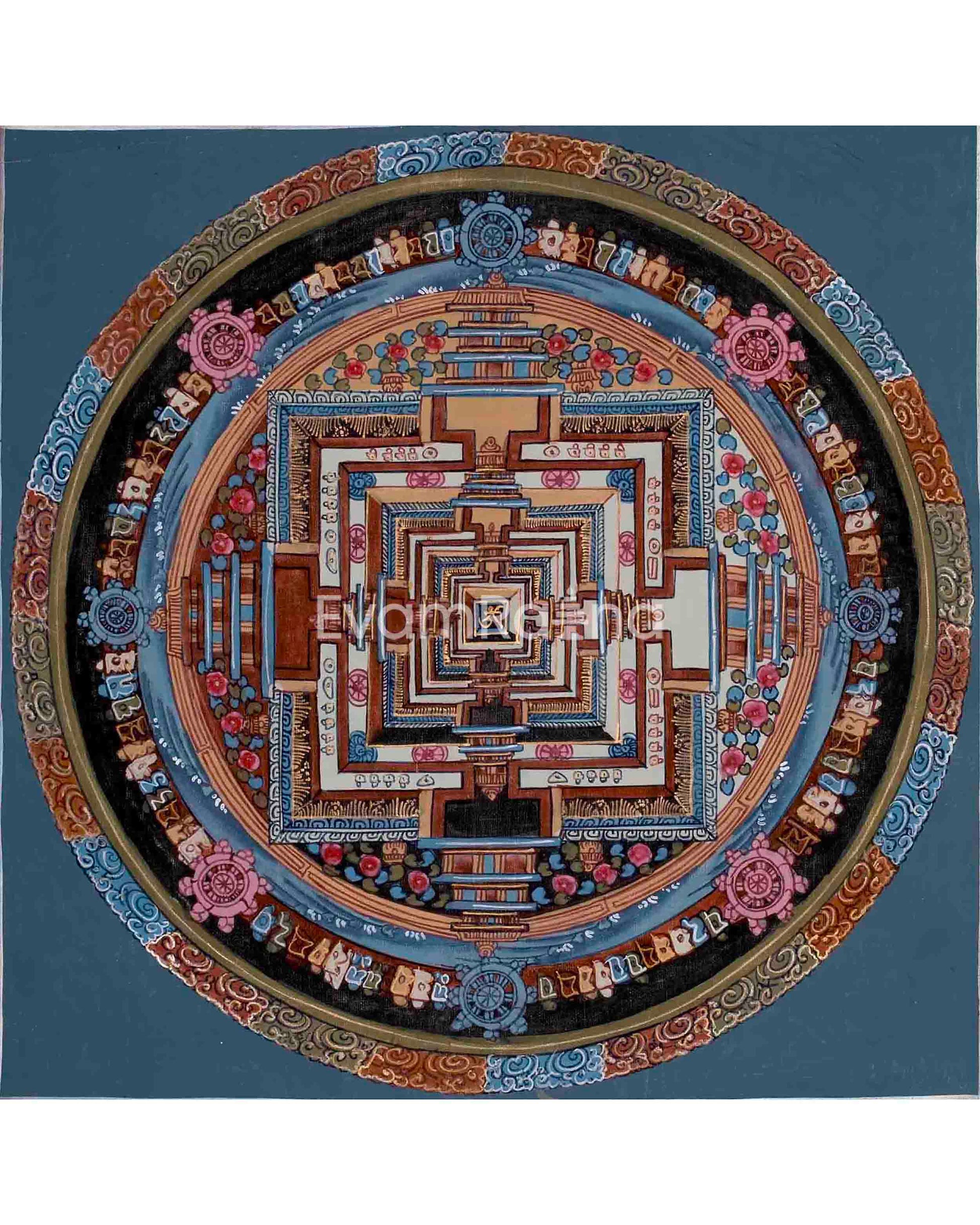 Kalachakra Mandala Thangka Painting