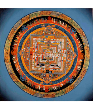 Kalachakra Mandala Tibetan Thangka
