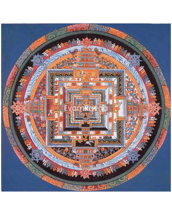 Kalachakra Mandala With Dragon Border