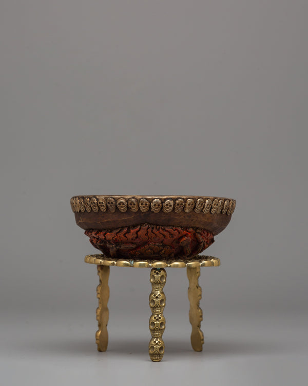 Kapala Scull Cup With Brass Stand 