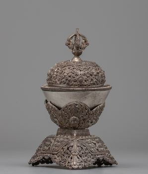 Silver Kapala Skull Cup Set
