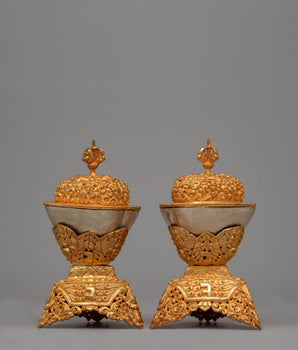 Tibetan Buddhist Kapala Set