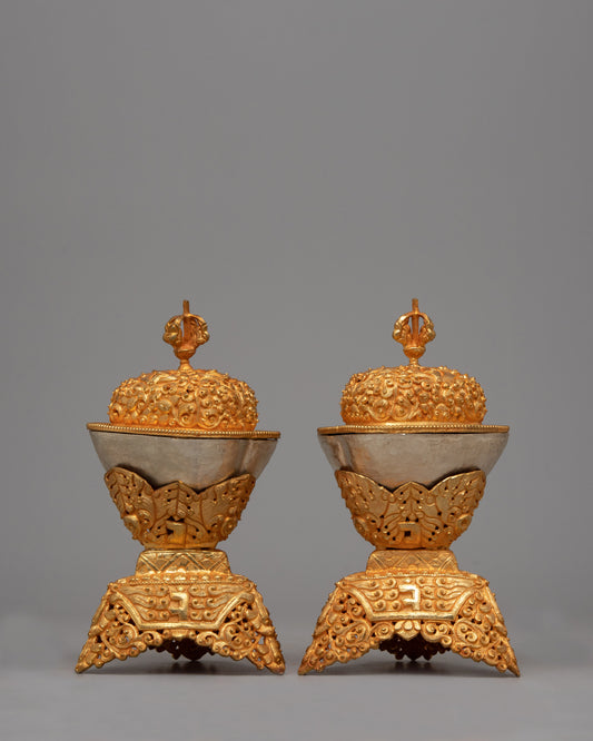 Tibetan Buddhist Kapala Set