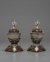 Oxidized Copper Kapala Set