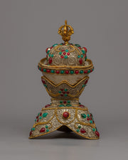 Buddhist Skull Cup | Traditional Handcrafted Ritual Object