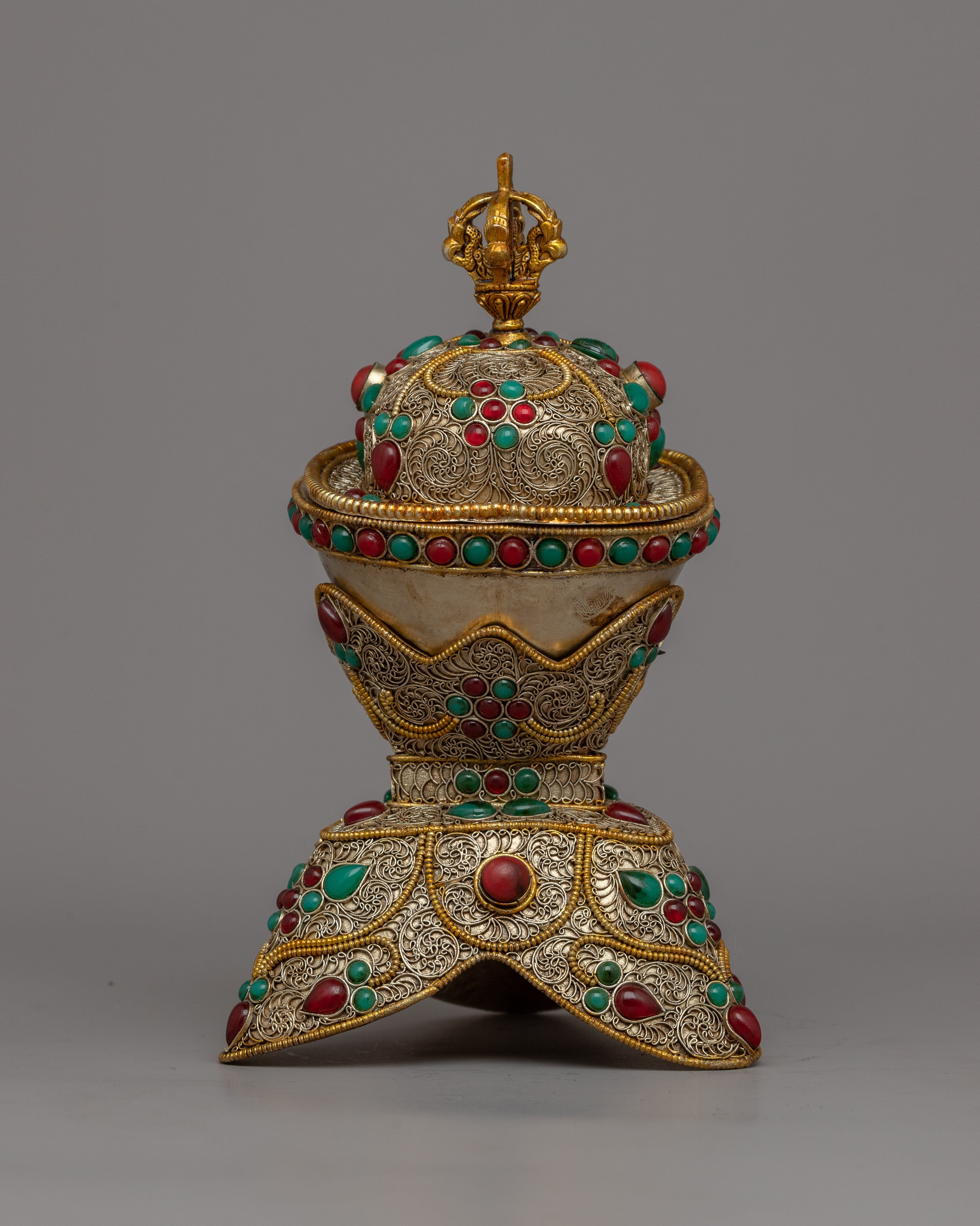 Buddhist Skull Cup | Traditional Handcrafted Ritual Object