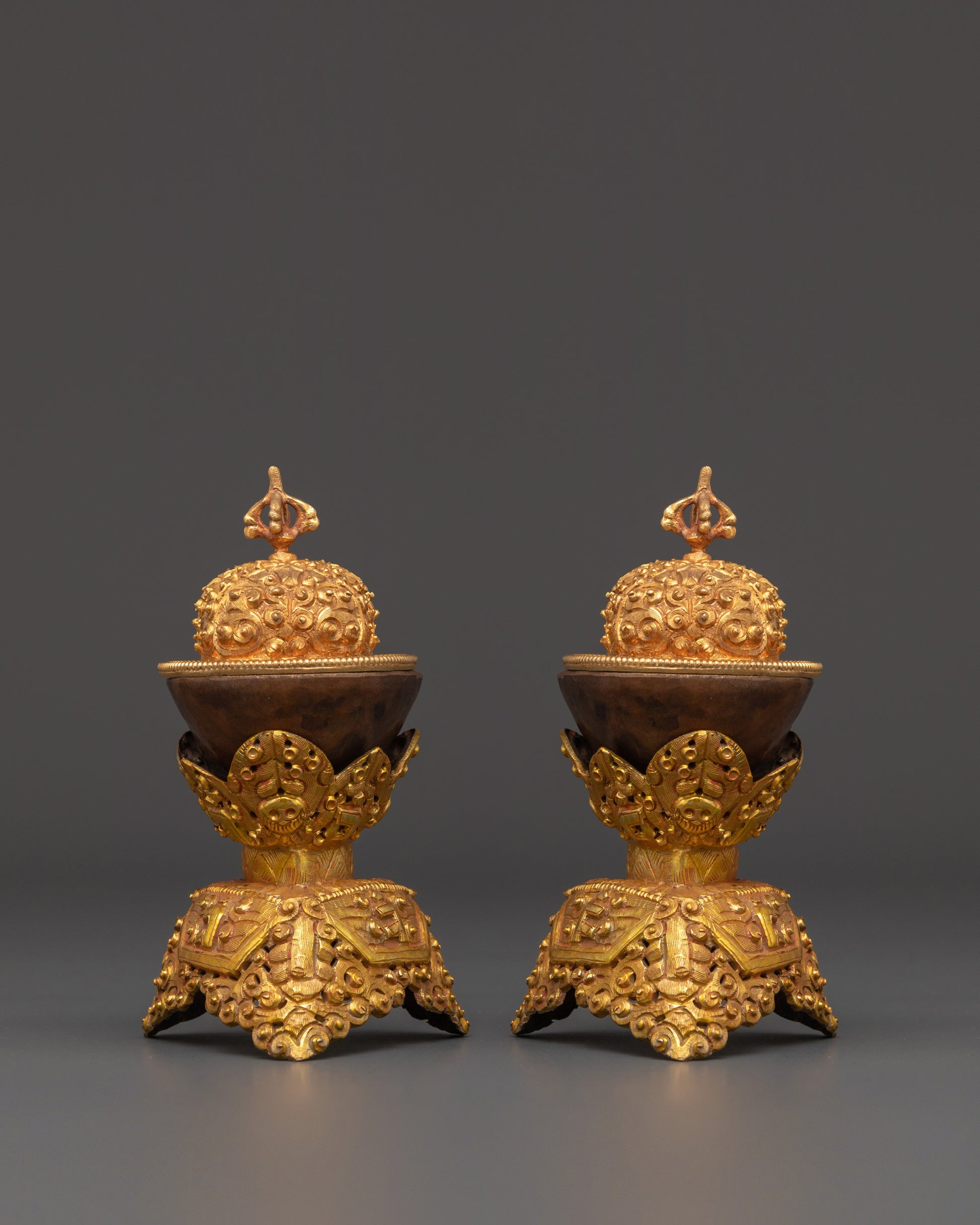 Copper skull chalice