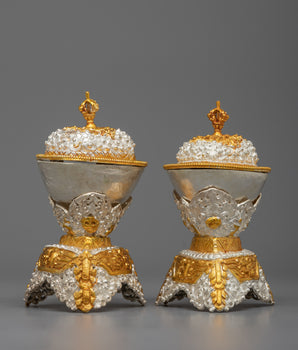 Copper Kapala Skull Cup Set