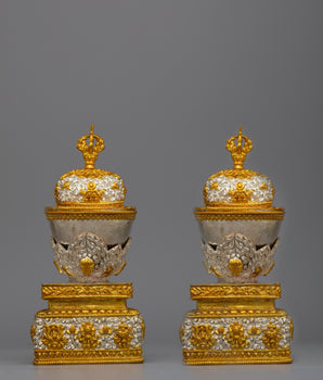 Tibetan Kapala Skull Cup Set