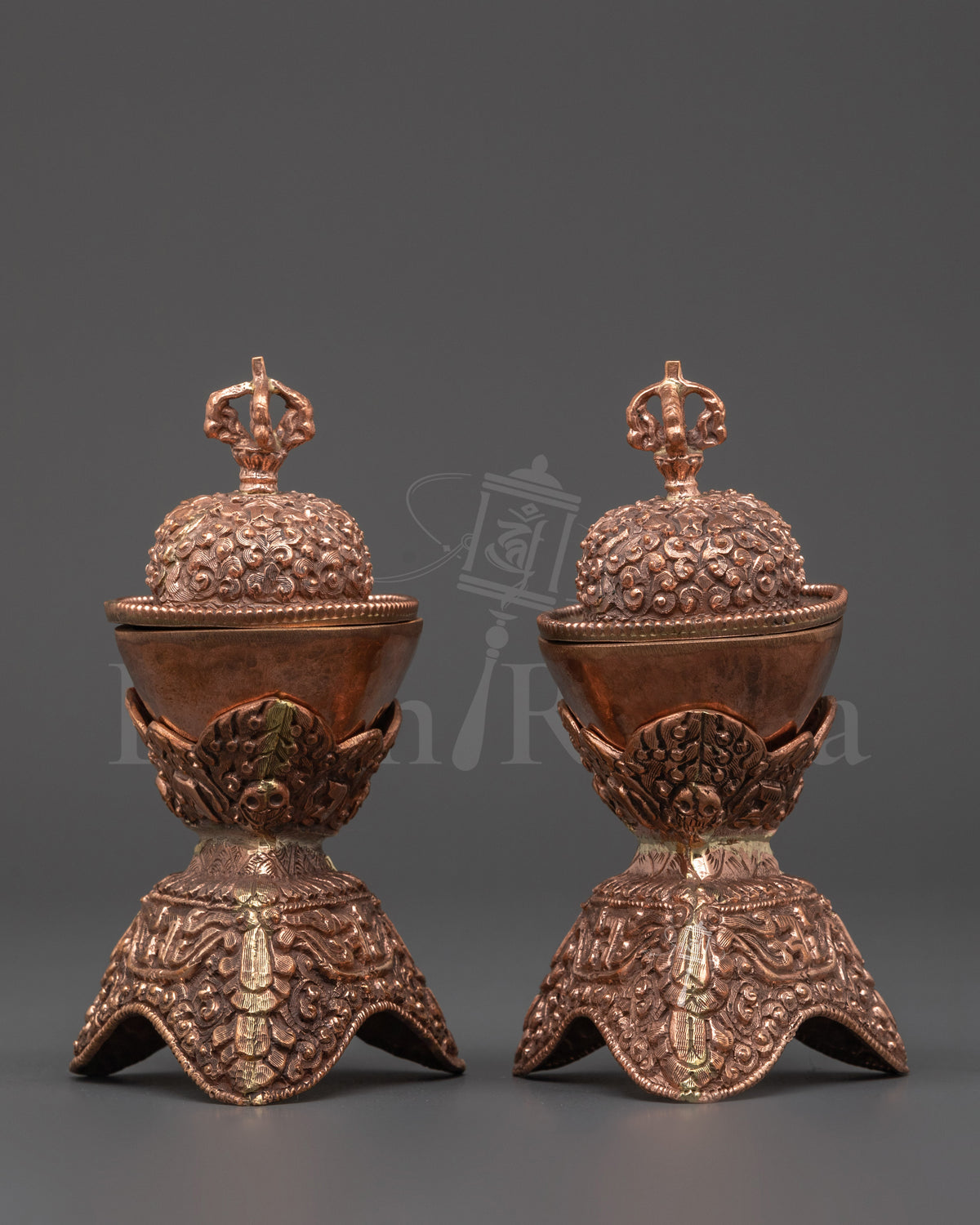 Sacred Buddhist Altar Kapala Set