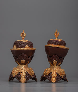 24k Gold Plated Kapala  Set
