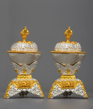 Silver Plated Kapala Set