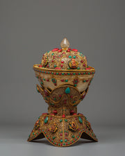 Kapala Skull Cup for Buddhist Rituals