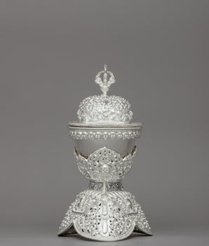 Exquisite Silver Kapala