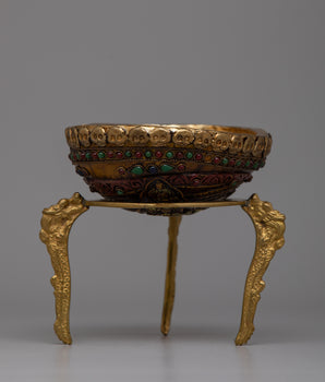 Kapala Tibetan Skull Resin