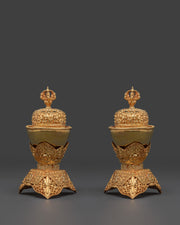 Gold Plated Kapala for Buddhist Ceremonies