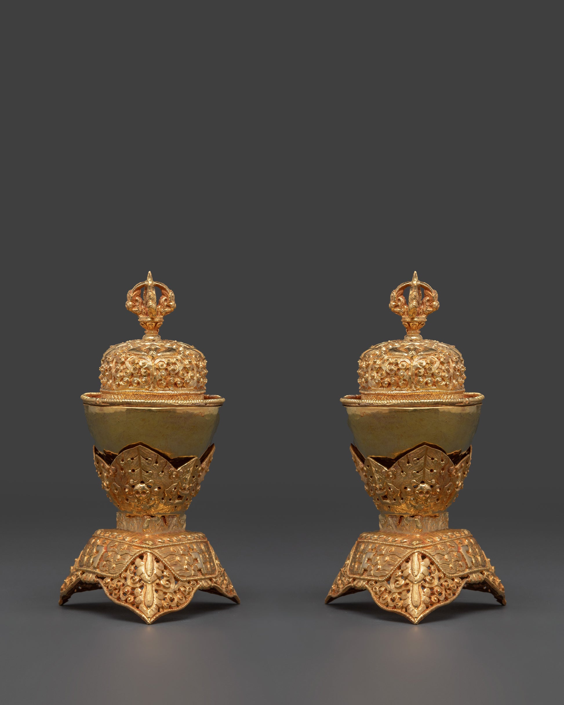 Gold Plated Kapala for Buddhist Ceremonies